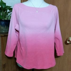 Pink ombre top